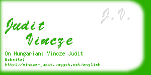 judit vincze business card